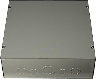 Hoffman ASE12X12X4 Pull Box, Screw Cover with Knockouts, Steel, 12