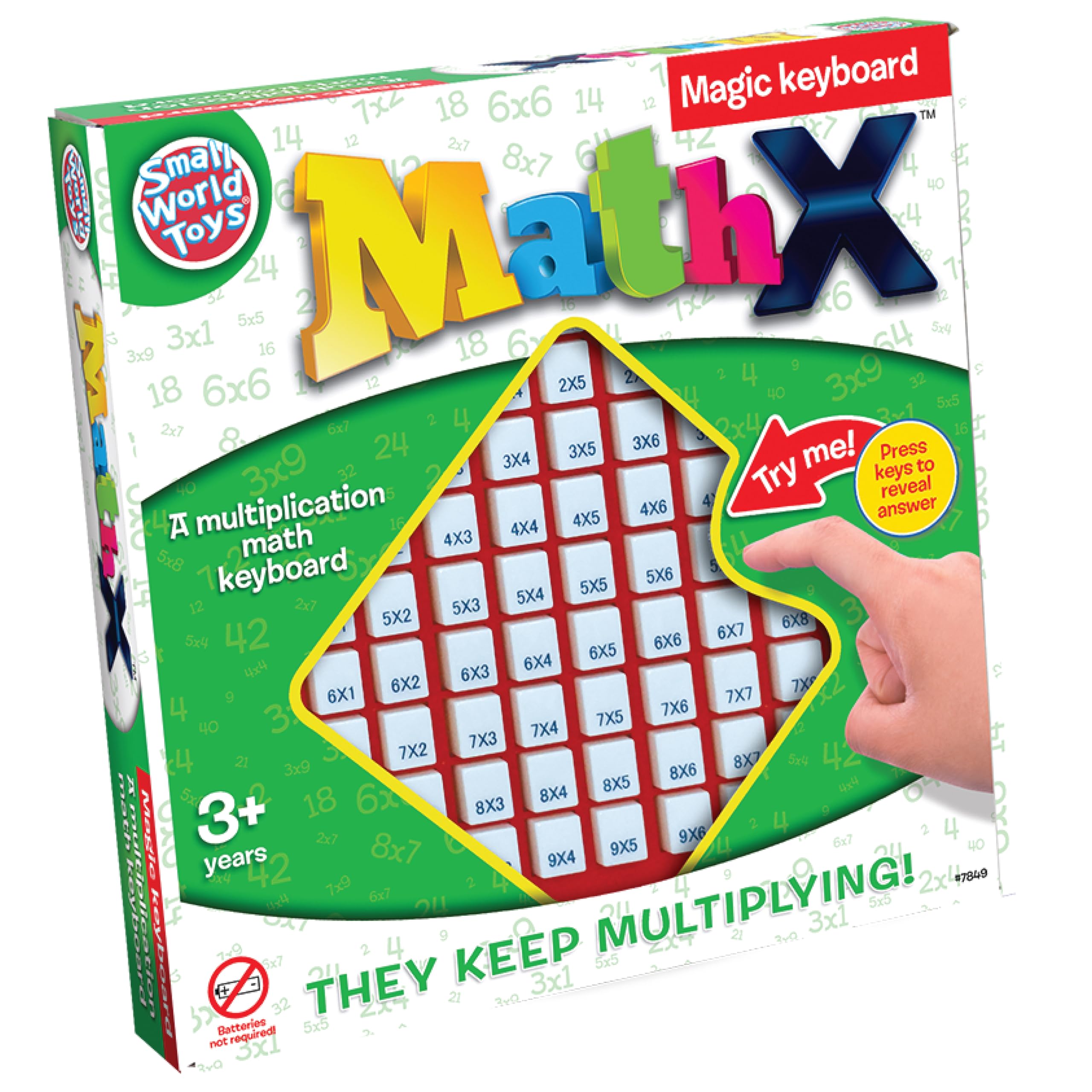 Small World Toys Multiplication Board Game Push Button Multiplication Machine for Kids 3 Kindergarten Math Learning & Education Toys Math Game for Home School Classroom Gifts for Kids product thumbnail 3