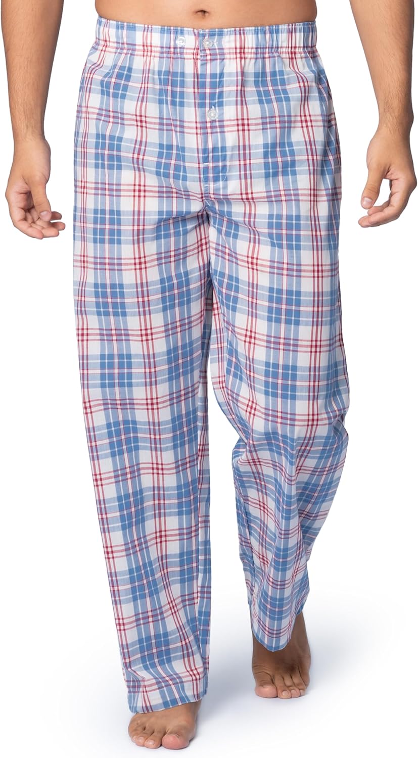 Fruit of the Loom mens Long Sleeve Broadcloth Pajama Set - Image 6