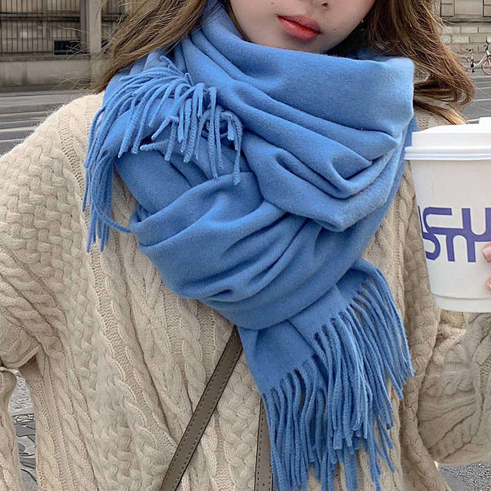 Foulard Donna Sciarpe E Scialli Invernali Da Spessi Caldi Scaldacollo Versatili