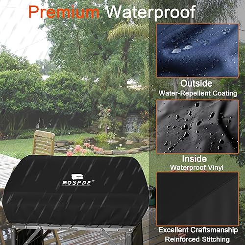 Miniatura 3 de Cubierta de parrilla de 17 pulgadas para Blackstone 1814 de 17 pulgadas con tapa de capucha, se adapta a la parrilla Blackstone de 17 pulgadas con