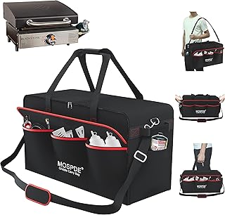 17 Inch Griddle Cover Carry Bag for Blackstone 17 Inch Grill Table Top Griddle with Hood Lid, Fits Blackstone 17" Grill Griddle with Grill Cover Carrying Bag 600D Heavy Duty Water-Resistant