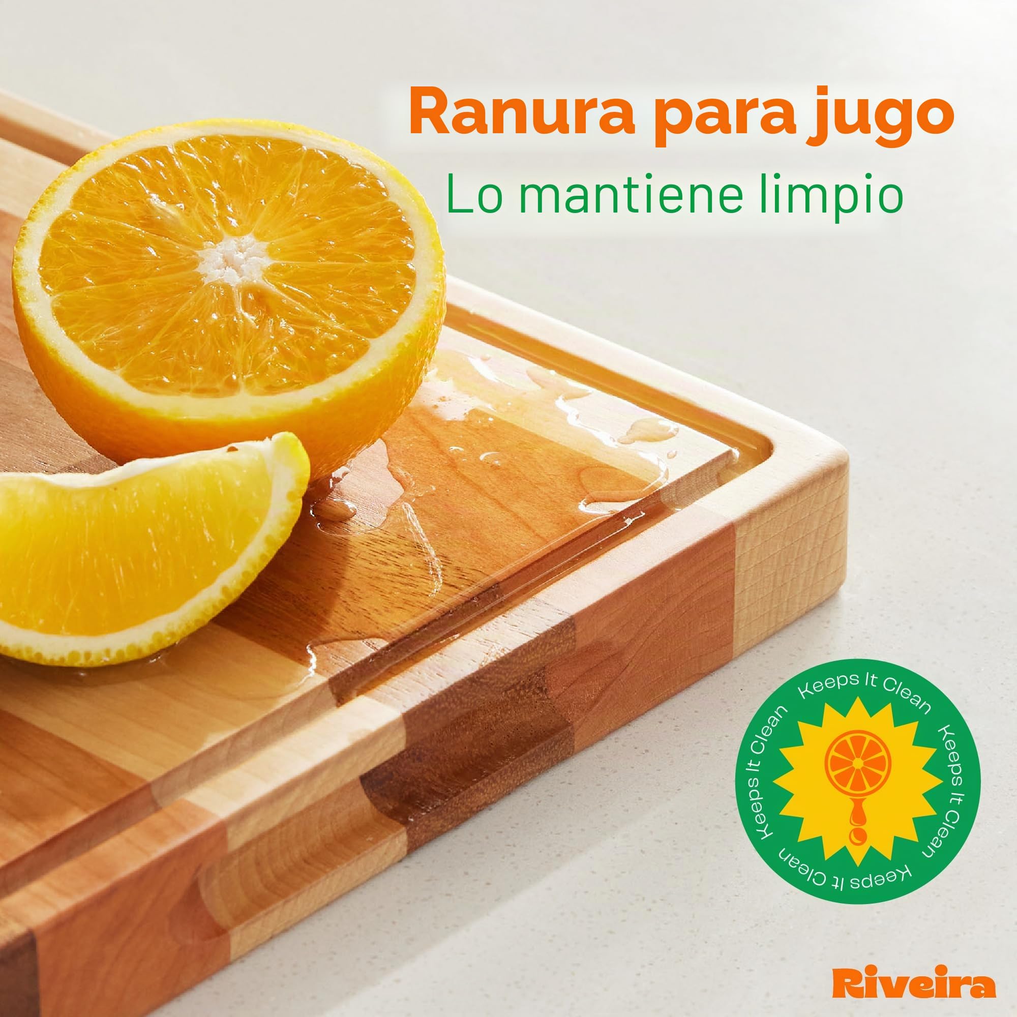 Riveira Tabla de cortar de madera de nogal/cerezo/arce, Gourmet Grandeur: tabla de cortar de madera de 18 x 12 pulgadas, tablas de cortar de madera natural para decoración de cocina, innovadora tabla