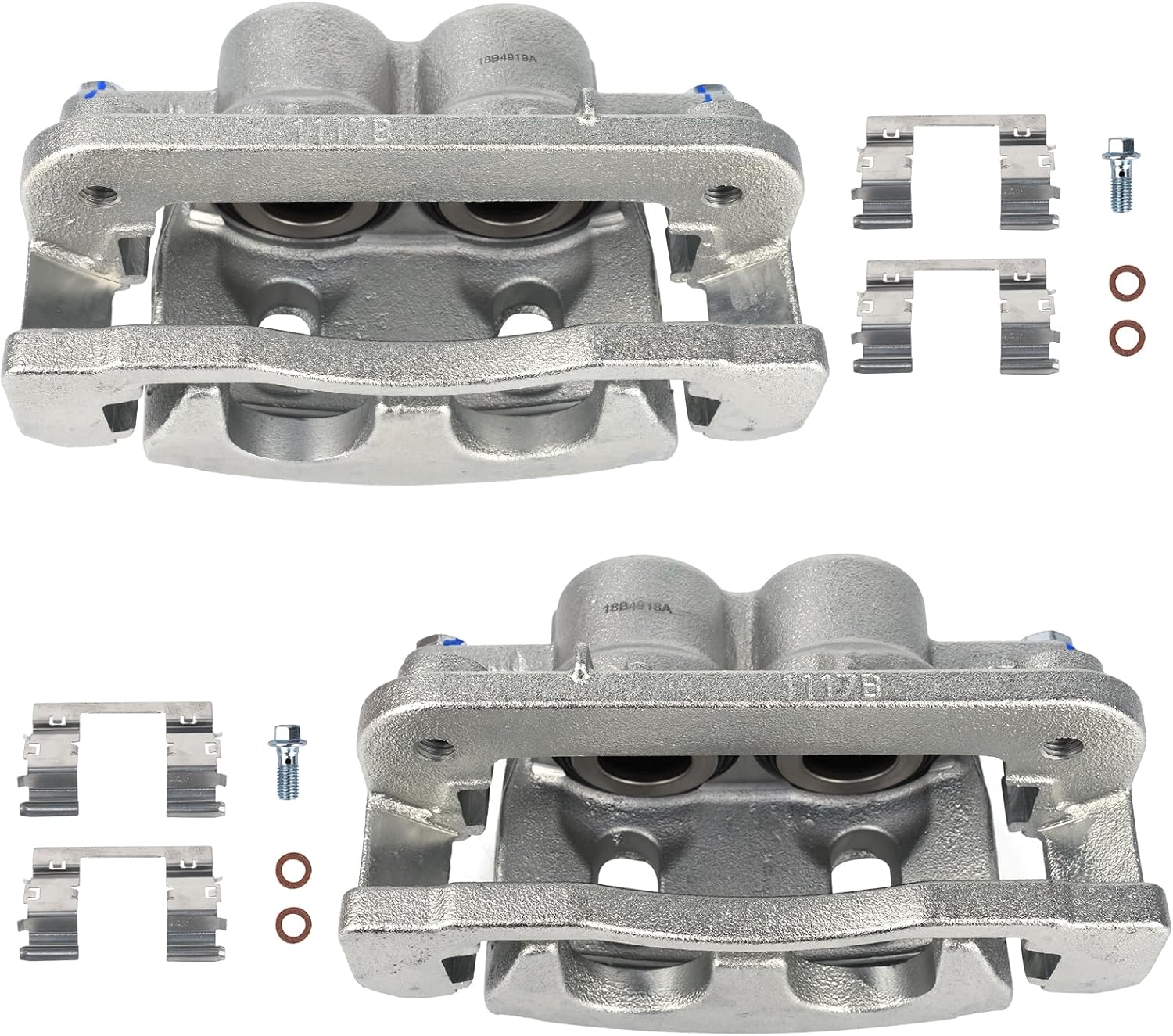 Autoround Front Disc Brake Caliper Assembly with Bracket fit for 2008-2020 Chevy Tahoe Silverado Suburban 1500, Cadillac Escalade XTS, GMC Yukon Sierra Savana 1500 18B4918A 18B4919A