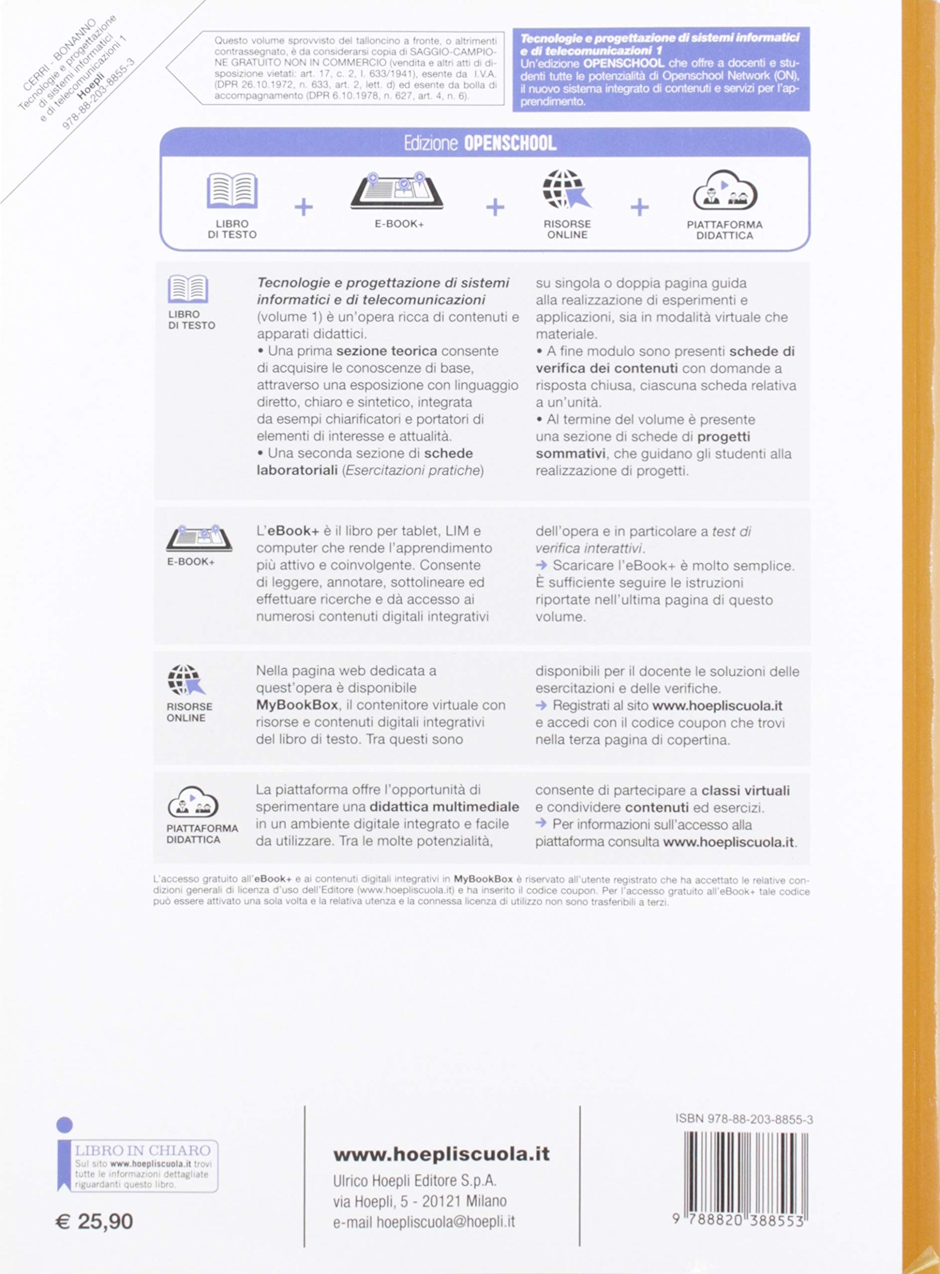 Tecnologie e progettazione di sistemi informatici e di telecomunicazioni. Per l'articolazione telecomunicazioni degli istituti tecnici settore ... Ist. tecnici e professionali. Co... (Vol. 1)