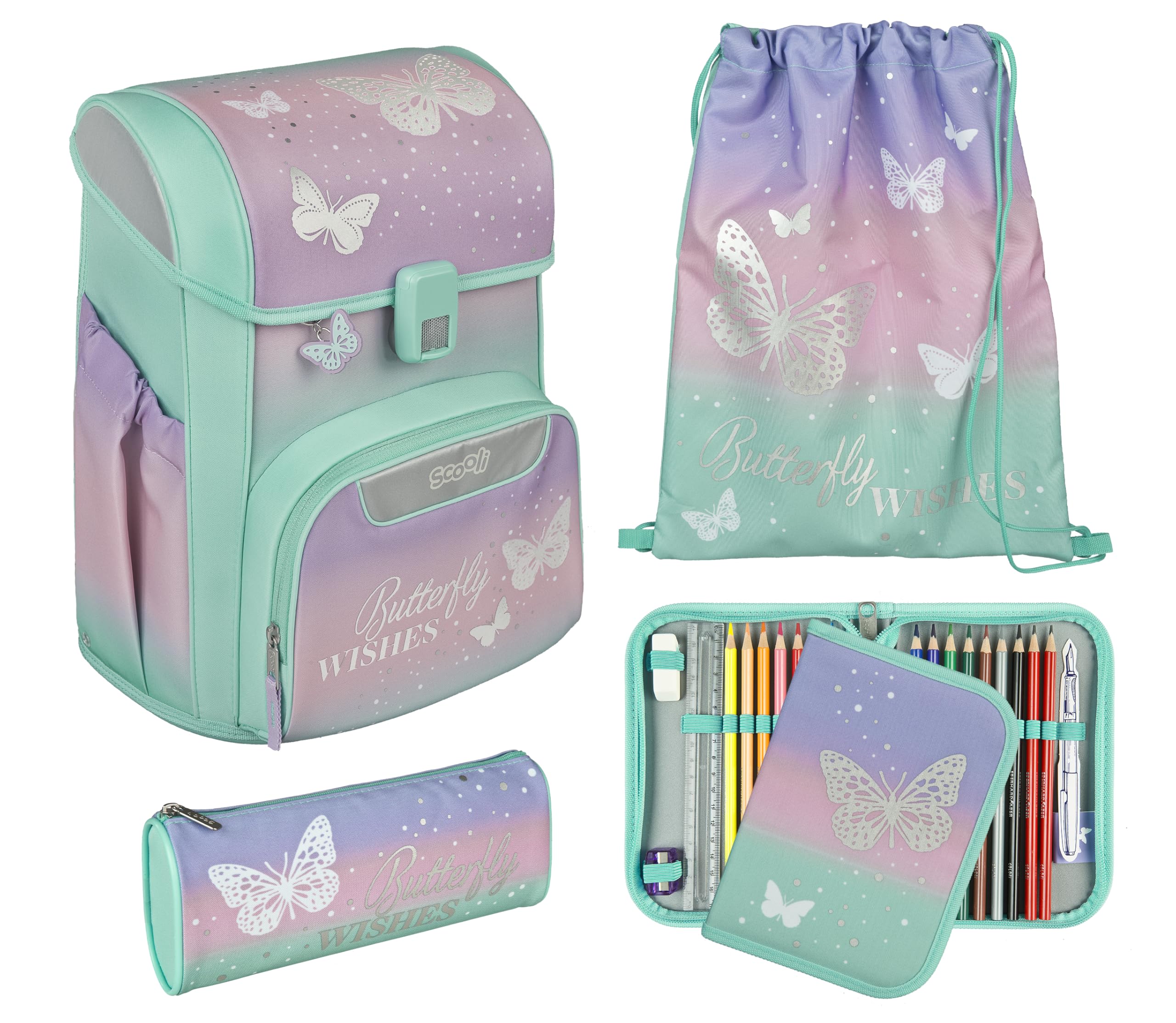 Scooli - EasyStart Schulranzen Set - ergonomischer Tornister für die Grundschule - mehrteiliges Set