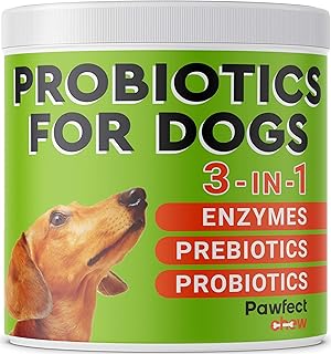 Dog Probiotics and Digestive Enzymes - Seasonal Allergy Support - Dog Gut Health Probiotics + Prebiotics for Dogs Digestive Health - Relieves Diarrhea, Gas, Prevents Poop Eating