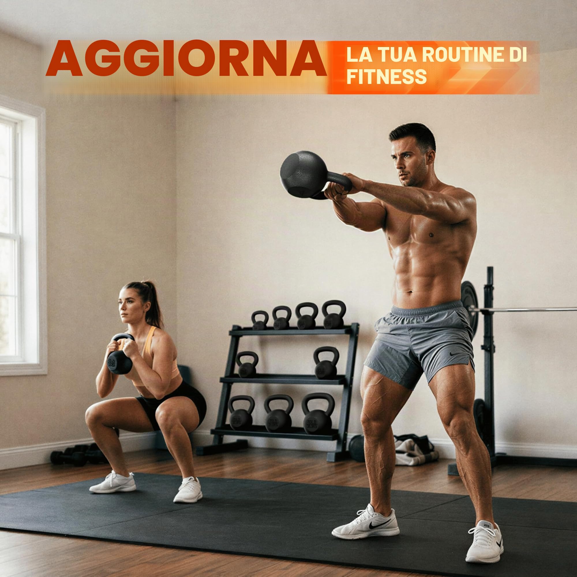 Yes4All Kettlebell in ghisa da 2-20 kg