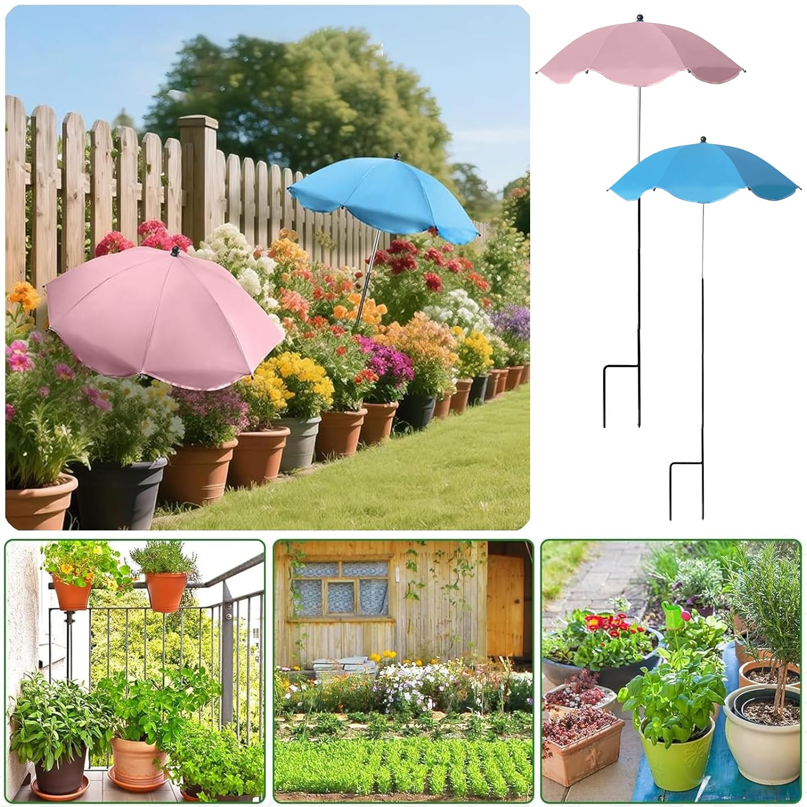 Pflanzenschirm im Freien,2 Stück Pflanzenschirme für Outdoor-Pflanzen,Plant Shade für Den Garten Im Freien,Gartenschirm Sonnenschutz,Gartenschirm Outdoor-Schutzhülle,für Topfpflanzen Blumen Gemüse
