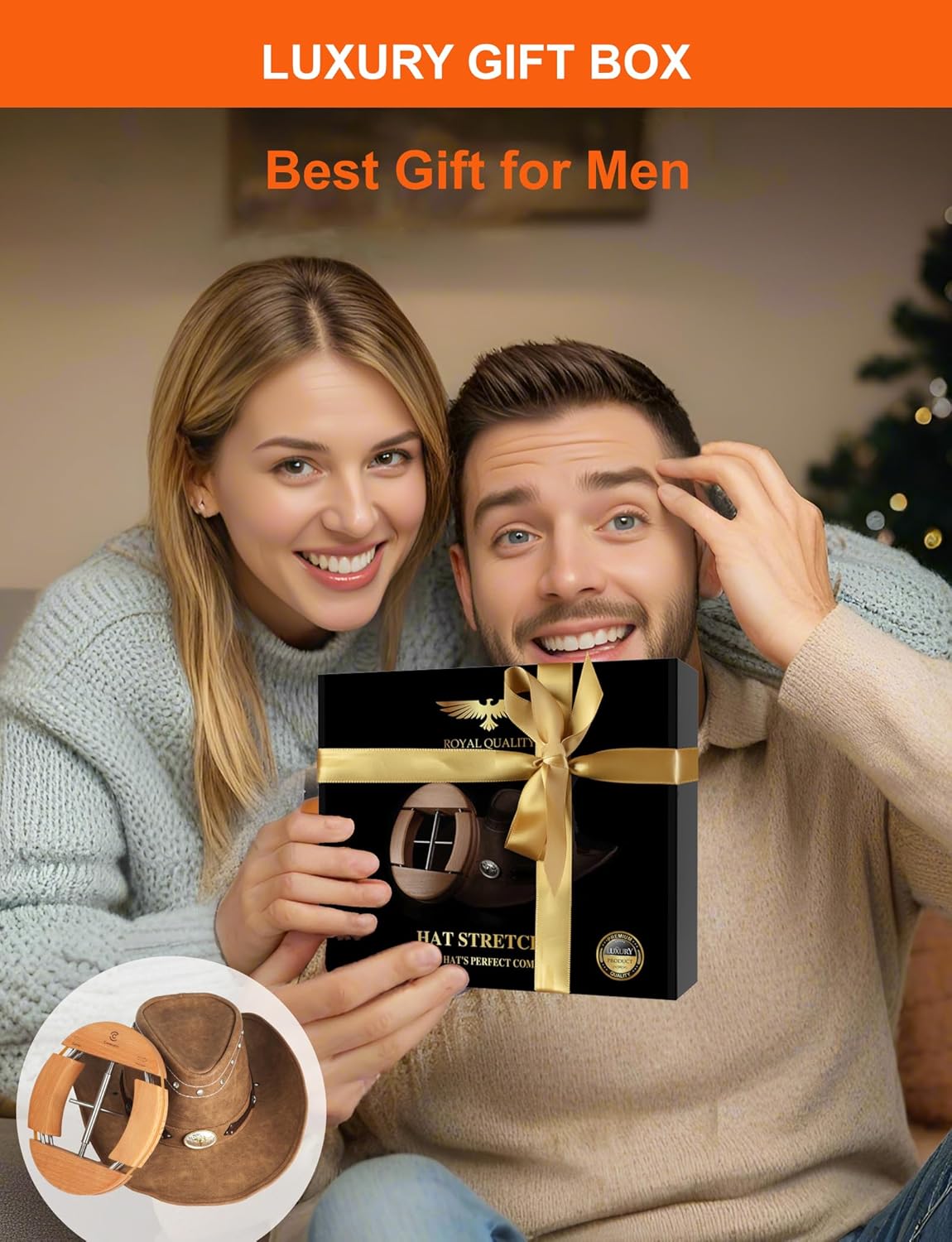 Hat Stretcher for Fitted Cowboy Hats Stretchers for Men - Expander Extender Shaper Widener Large Size Enlarger - Image 7