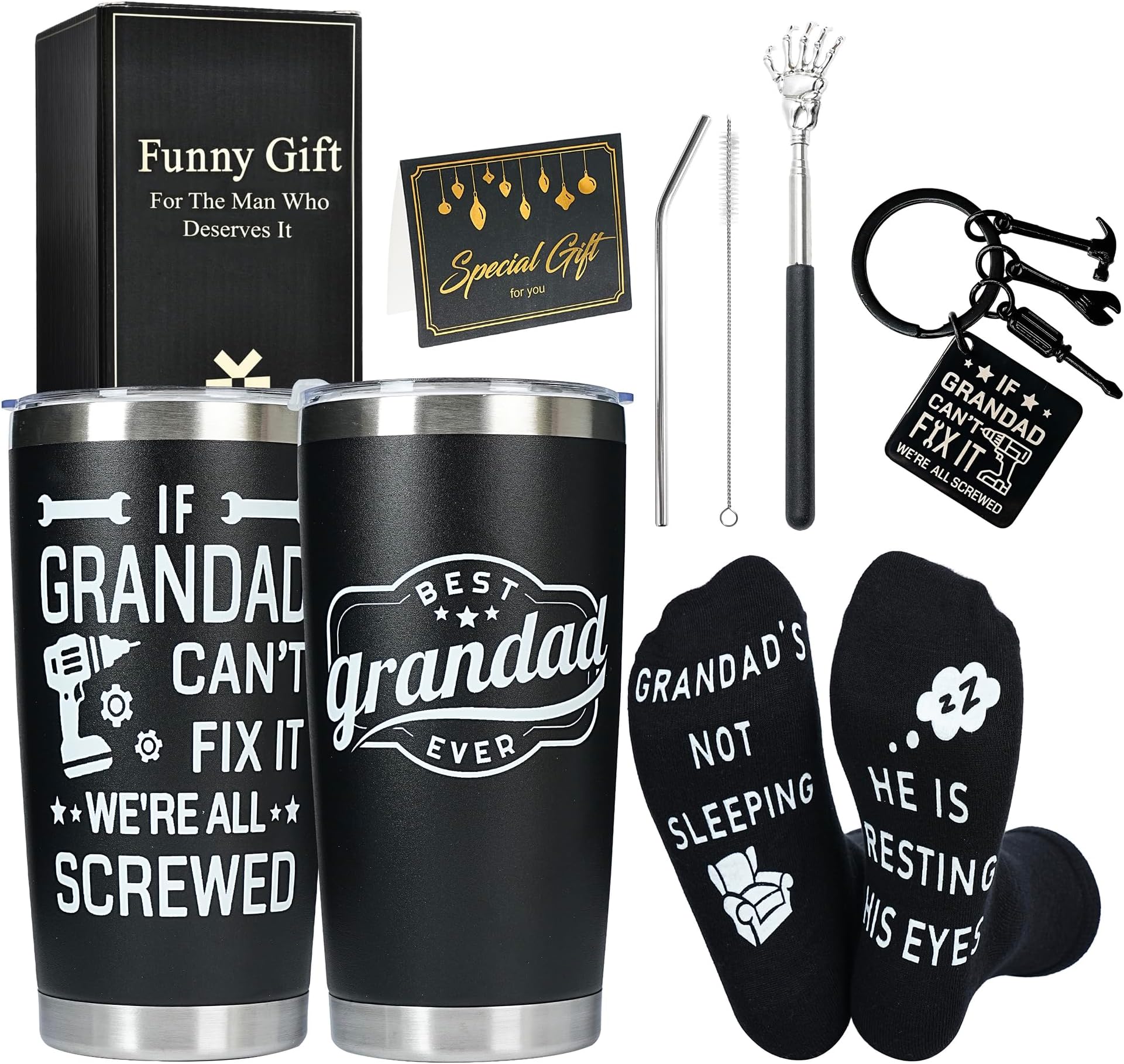 Funny Gifts for Men Who Have Everything Gift Set Gifts for Men Son Dad Grandad Brother Husband Uncle Brother for Birthday Christmas Valentine Fathers Day