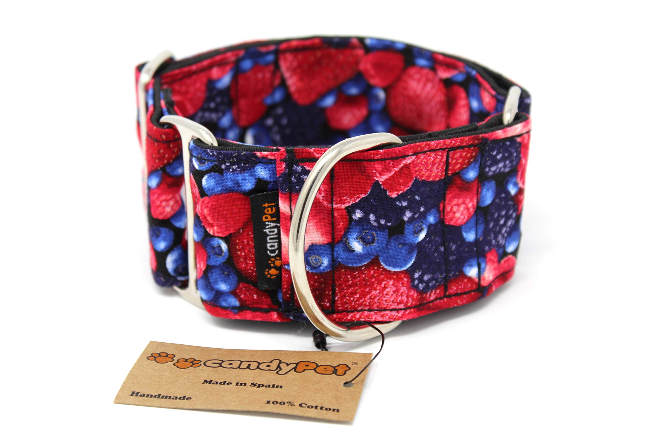 candyPet Martingale Collar for Dogs - Forest Fruits, S