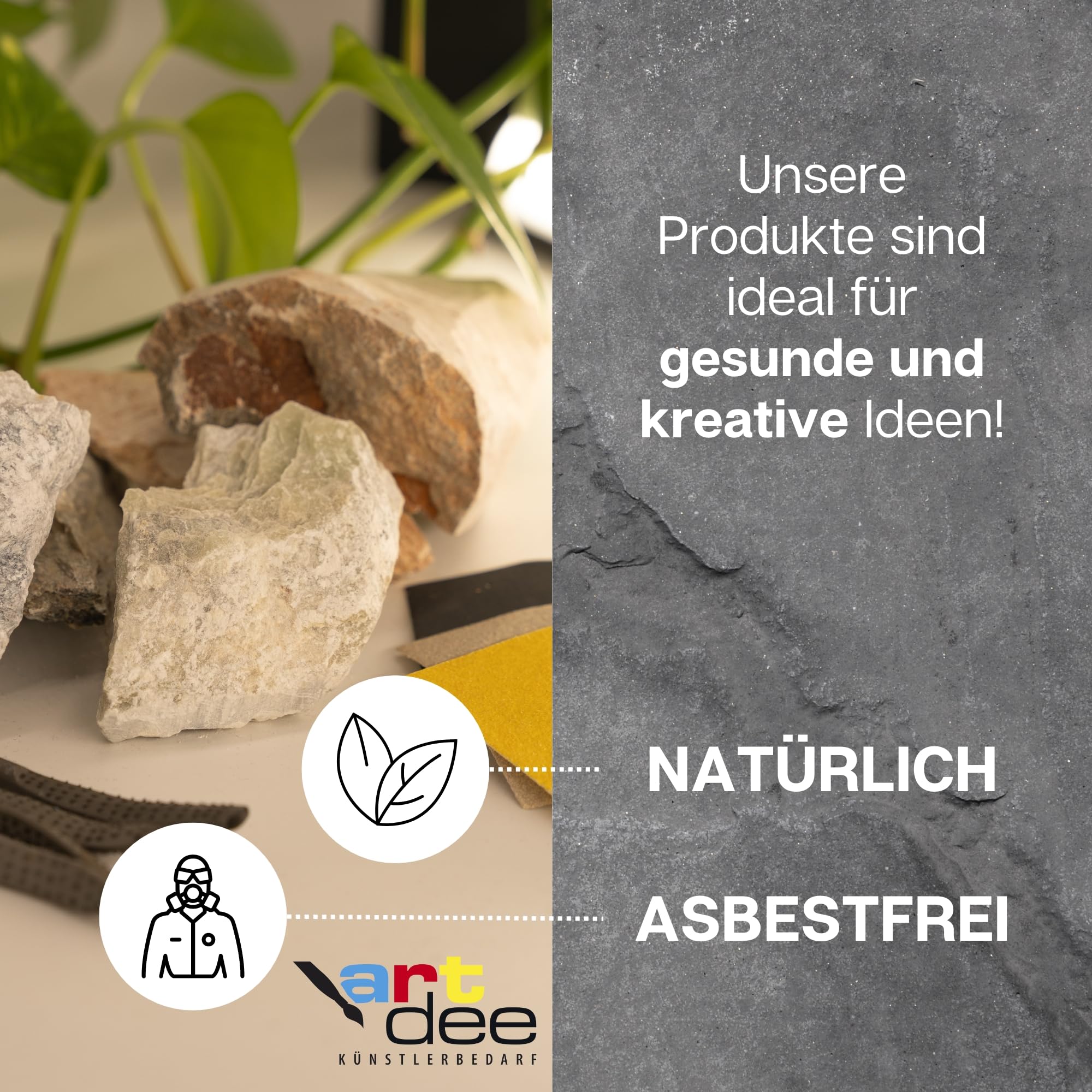 Speckstein 2kg Set mit (Schleifpapier und 4 Specksteinraspeln) – Werkzeug zum Schnitzen und Feilen von Speckstein – perfekt für Anfänger und Profis – Speckstein Schmuck kreieren