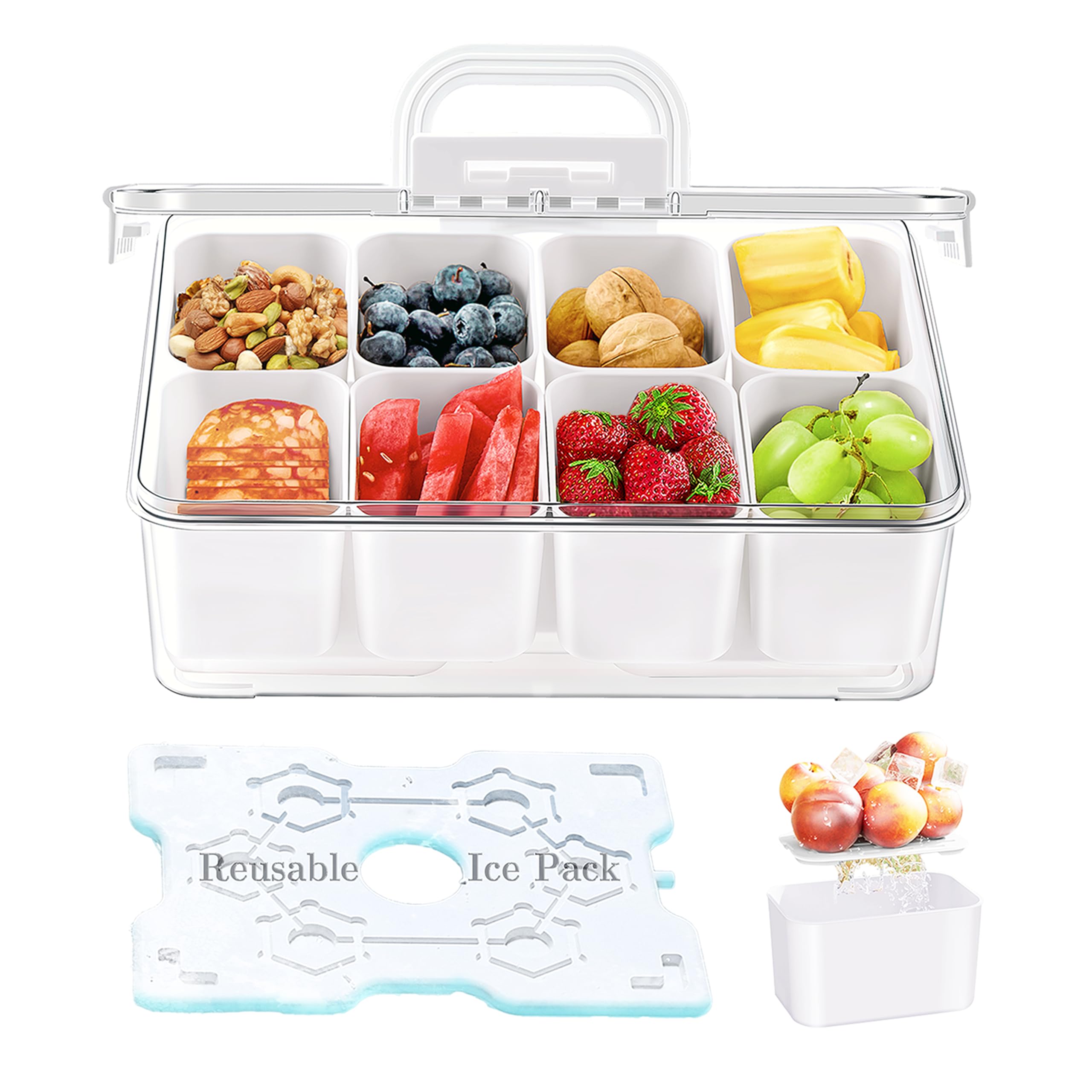 Amazon.com: Hugabow Portable Snackle Box Container with Ice Pack
