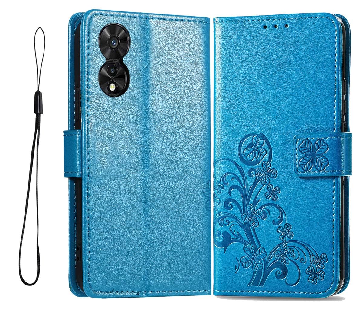 GOKEN Cover per TCL 505, Custodia Folio in Pelle Flip Wallet Libro Case con Portafoglio, Premium PU/TPU Magnetica Cover con Supporto di Stand/Carte Slot (Marrone