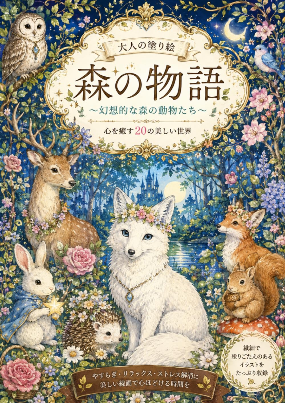 森の物語: ～幻想的な森の動物たち～ (大人の塗り絵シリーズ)