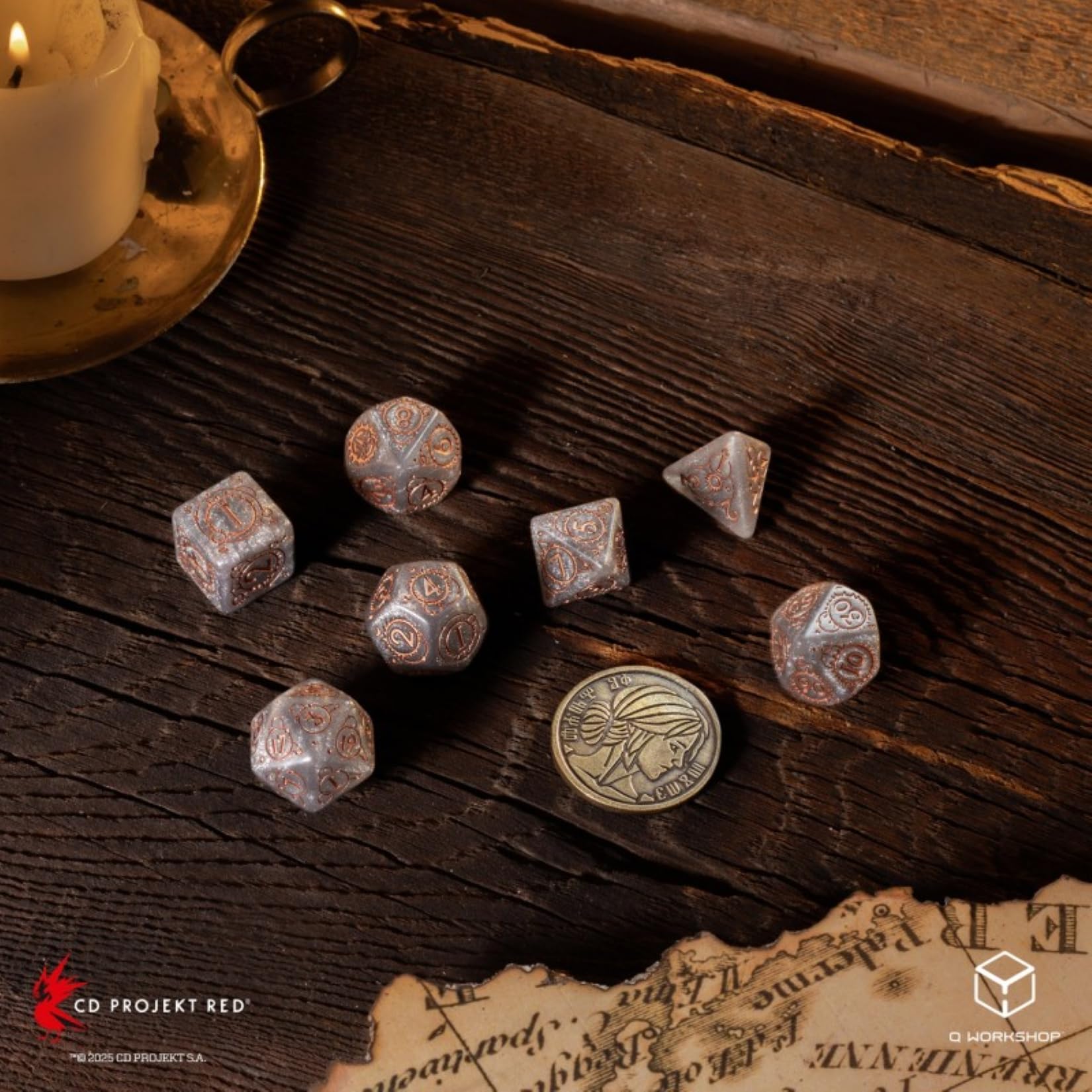 Q-Workshop The Witcher Dice Set Ciri - Elder Blood