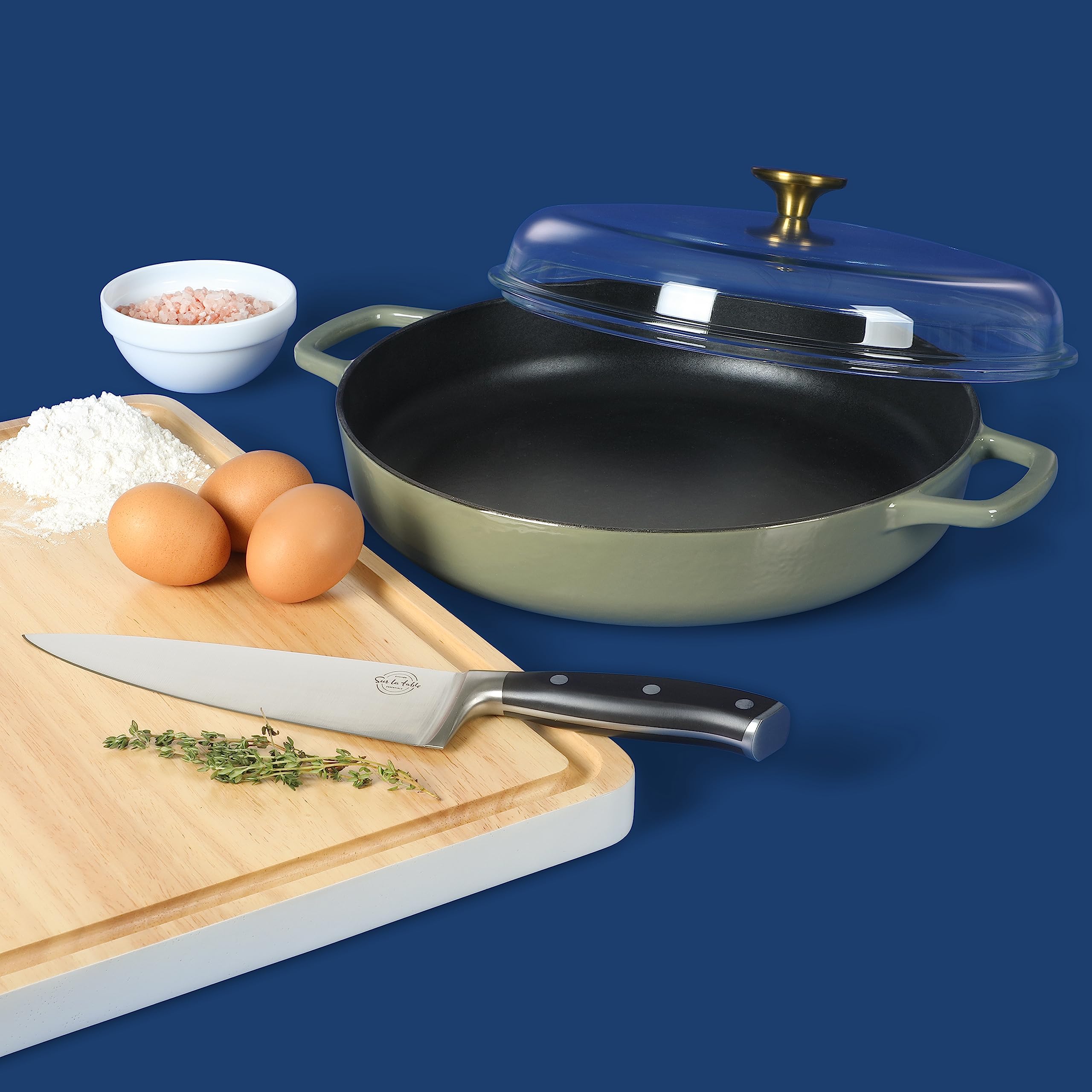 Sur La Table Enameled Cast Iron Braiser Pan -3