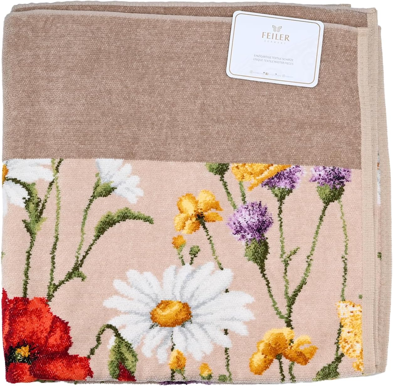 フェイラー バスタオル 150cm×75cm Daisy Field Blue デイジー