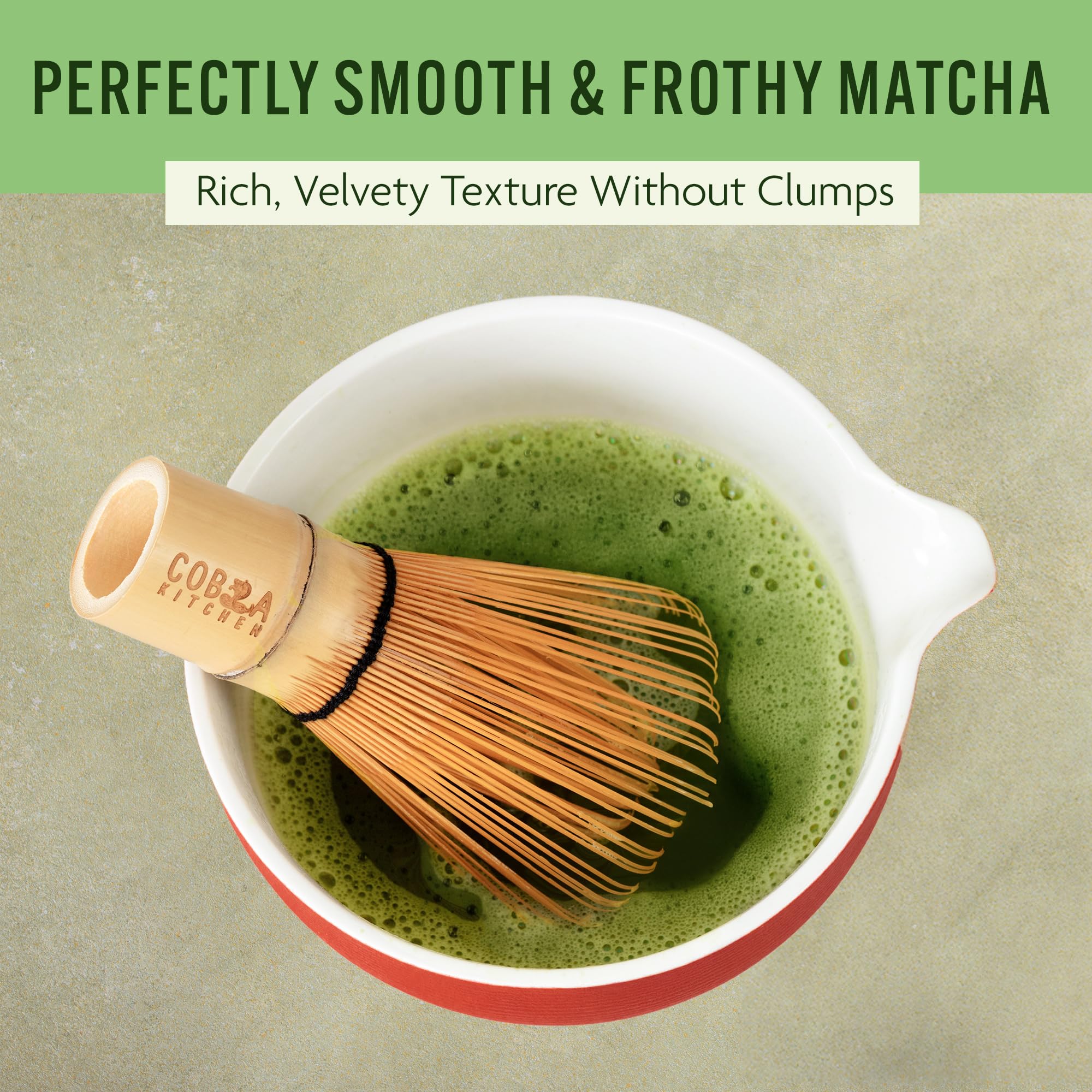 Juego de té matcha