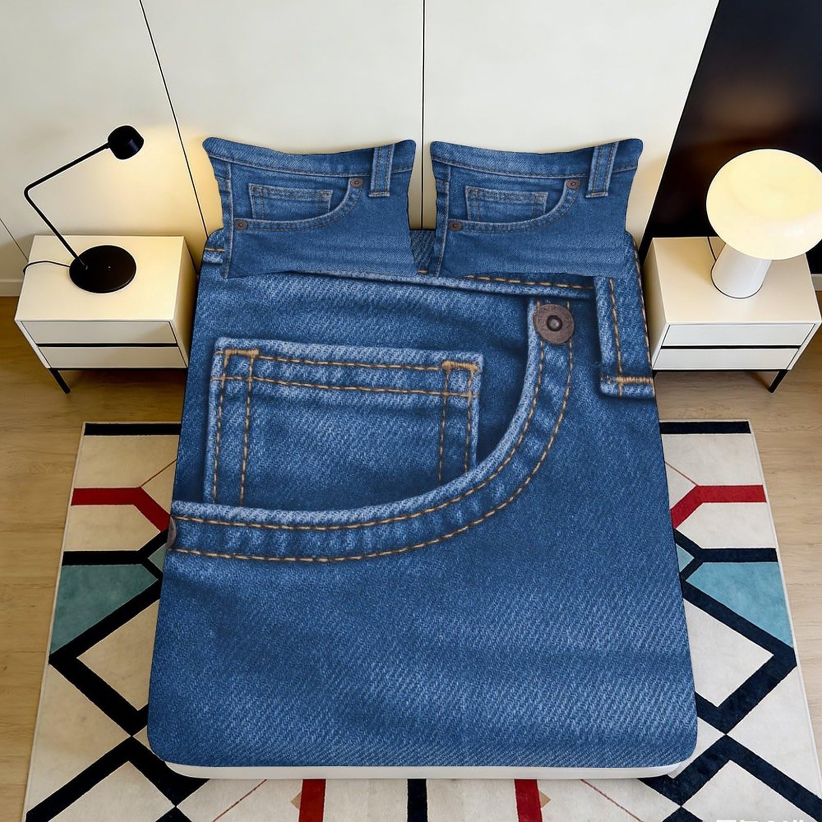 3D Printed Countryside Chicken Fitted Sheet Microfiber Deep Pocket for Bedroom Bedding Non-Slip Farm Chicken Mattress Fitted Cover Washable 160x200x25cm