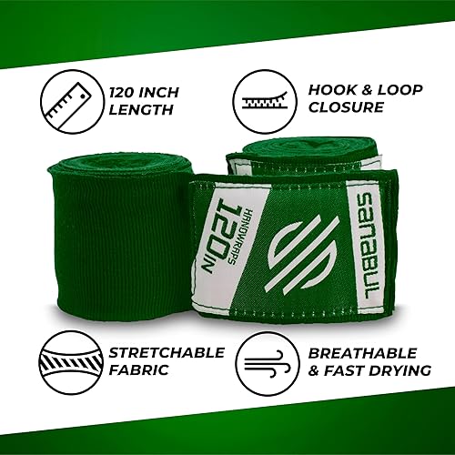 Miniatura 6 de Sanabul Vendas elásticas de mano de boxeo de 120 pulgadas  Vendas de mano de kickboxing para guantes de boxeo para hombres, mujeres y niños  Muay