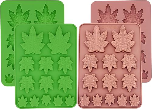 Molde de silicona para hojas, gomitas, para magdalenas, galletas, fondant, chocolate, vegetación, caramelo, polimérico, arcilla, comestible, 1 verde