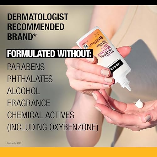 Miniatura 6 de Neutrogena Purescreen+ - Protector solar mineral invisible de defensa diaria para rostro con SPF 30, protector solar mineral de amplio espectro con