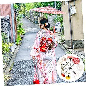 Amazon.com: FOMIYES 1set Japanese Style Kimono Hair Ornament