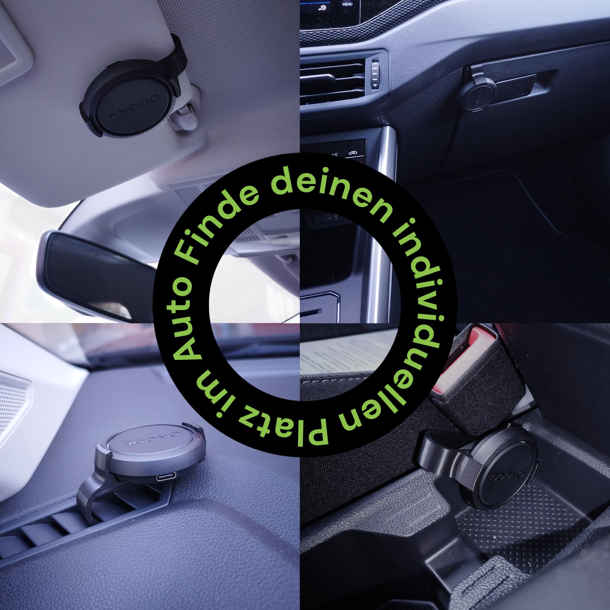 Halterung passend für OOONO NO2 – CO Driver für die Sonnenblende, Sonnenblenden-Clip passend für OOONO 2. Generation - 5