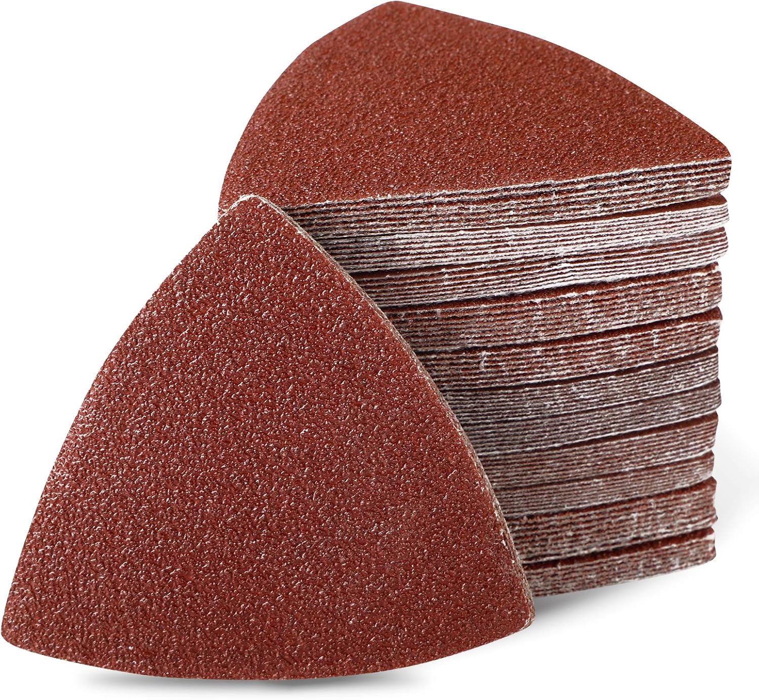 60pcs Triangular Oscillating Sanding Pads 31/8 Inch