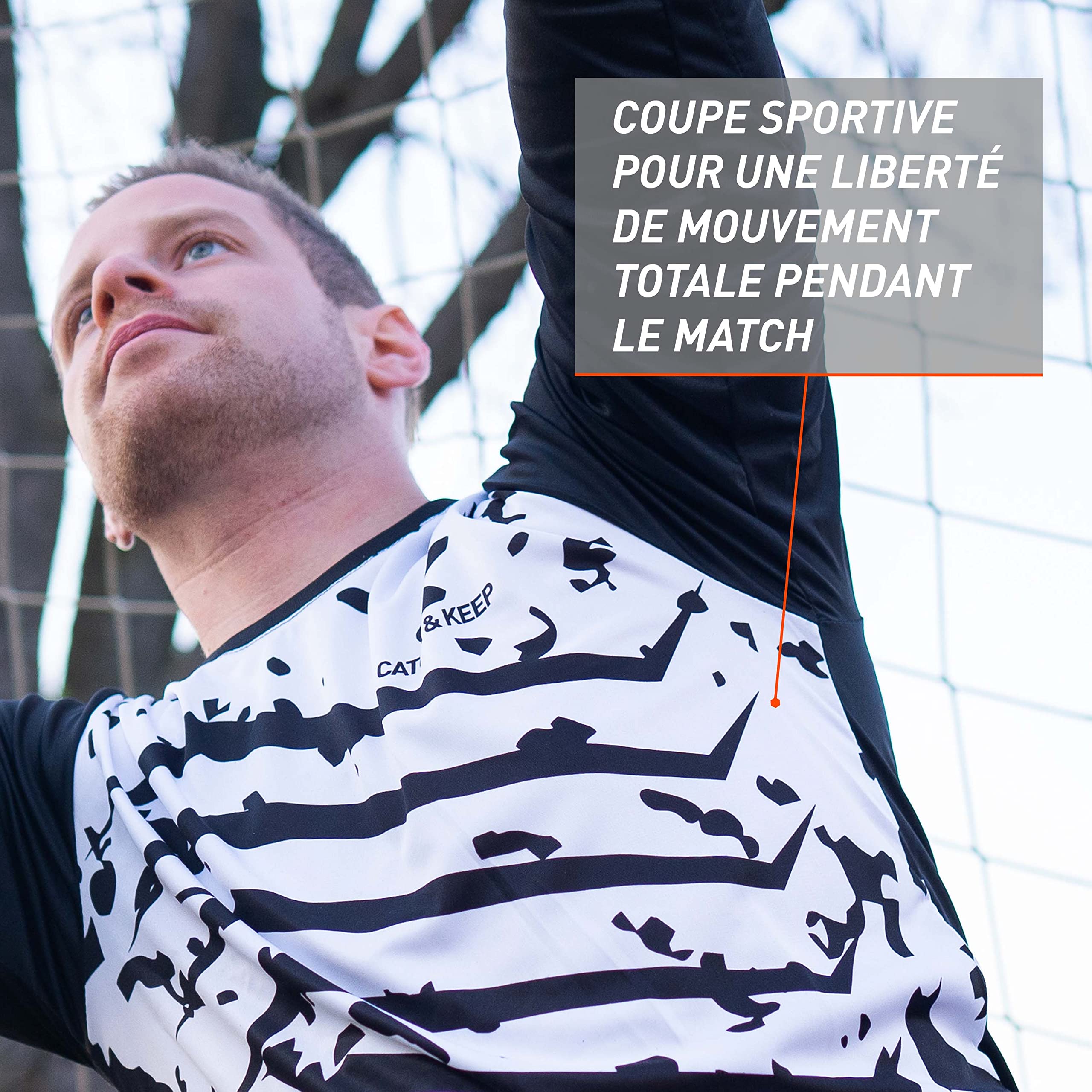 CATCH & KEEP Maillot de Gardien de But - Maillot Gardien de But Homme, Femme et Enfant - Maillot Gardien de But Respirant offrant Une Protection optimale