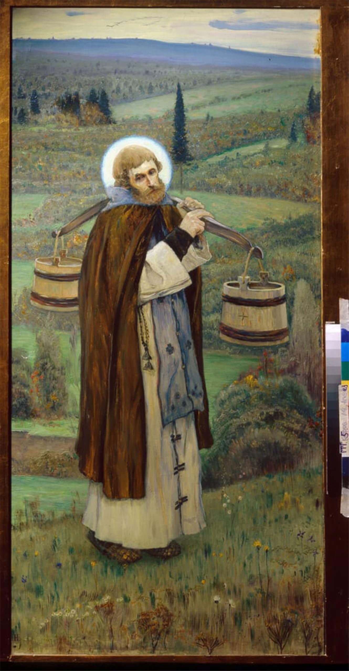SERENDIPITP Aesthetic Poster Photo Wall Print Retro Picture Saint Sergius by Mikhail Vasilievich Nesterov Modern Wall Artwork for Home Decor 60x90cm
