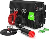 Green Cell® 500 W Voltage converter power inverter DC 12V to AC 230V inverter car with plug for car cigarette lighter charger with USB direct connection to car battery. - 1