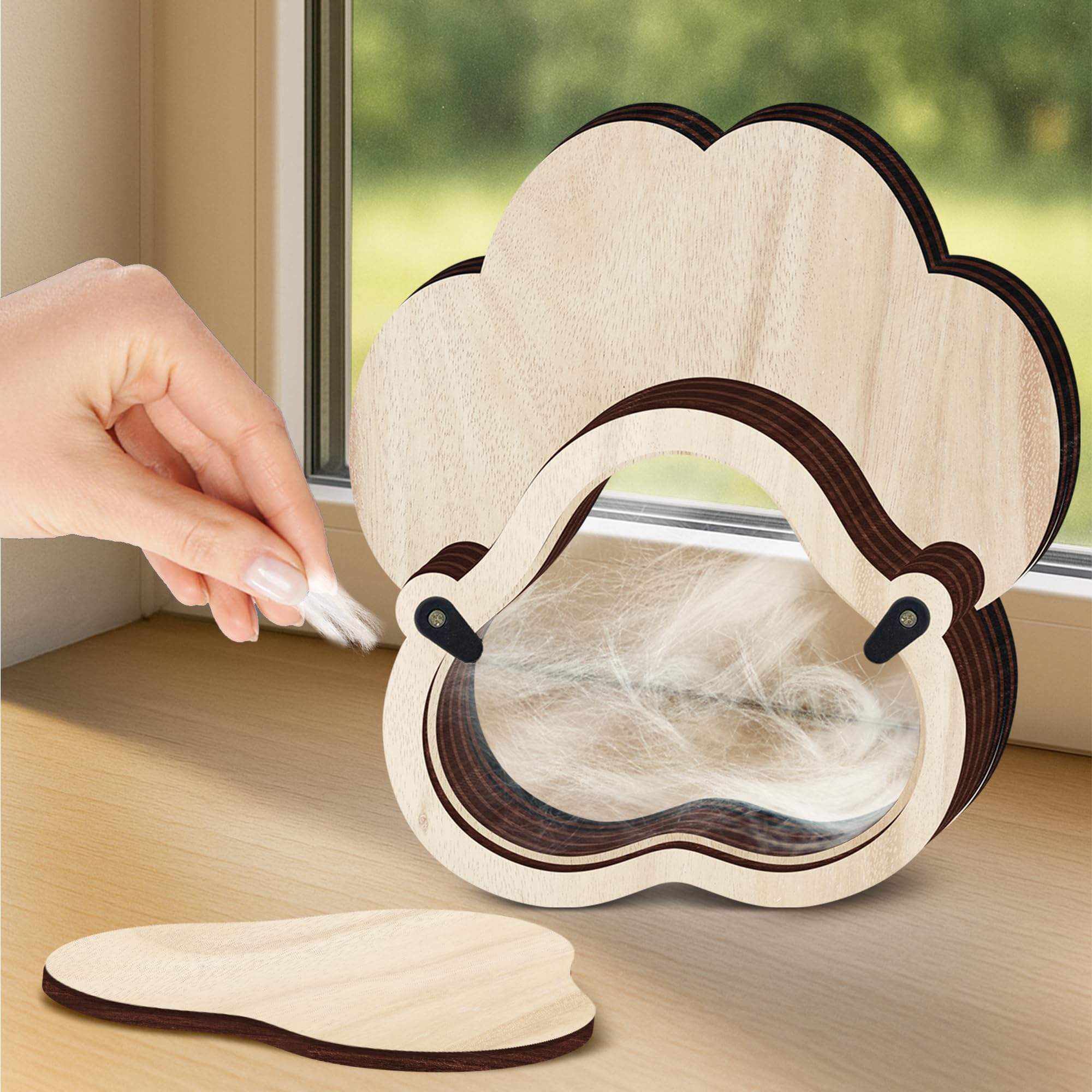 Scatola in legno personalizzata per animali domestici, scatola commemorativa con zampa per la perdita di animali domestici, biglietto di simpatia, regalo per gli amanti degli animali domestici