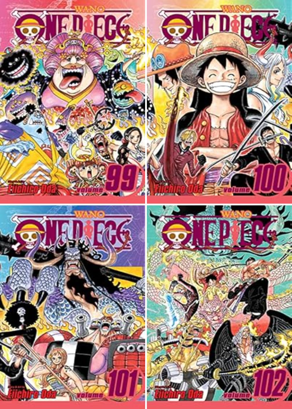Serie One Piece, Set de 19 Libros de Manga, Volúmenes 91-109, de Eiichiro Oda