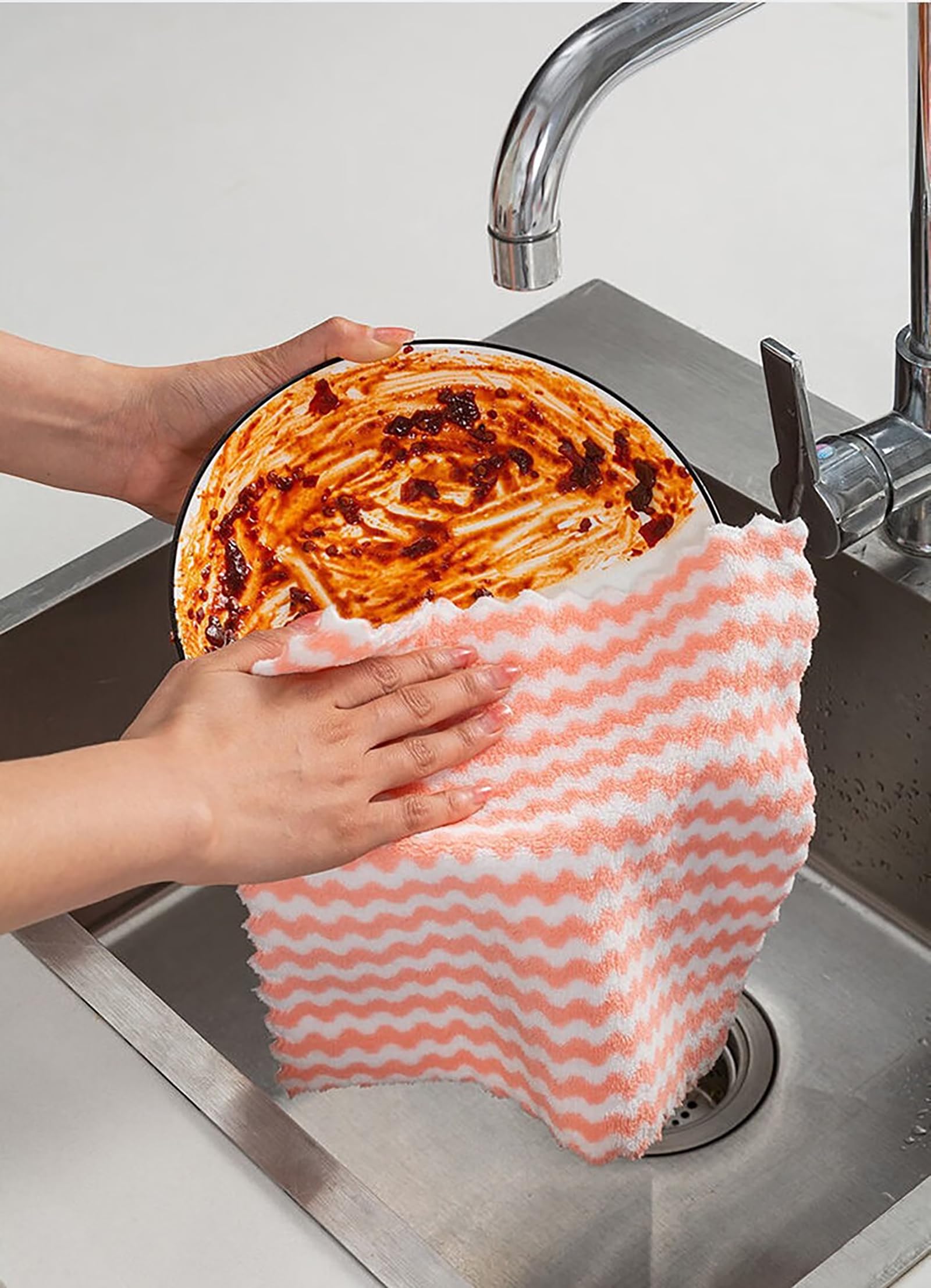 MosQuick® Kitchen Cloth Set of 5 Cotton Magic Kitchen Towel Non Scratch Dish Wash Cloth Reusable Water Absorbent Multipurpose Microfiber Cloth Cleaning Cloth for Kitchen Windows Car (25Cm X 25Cm) (B0D2WCXVQQ) Amazon Price History, Amazon Price Tracker