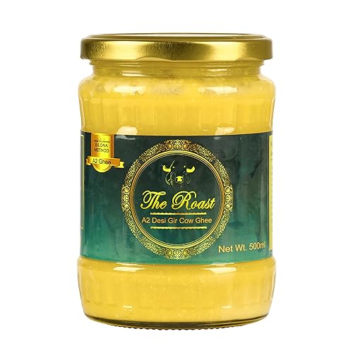The Roast Mantequilla Ghee orgánica alimentada con pasto - A2 vaca Ghee  Mantequilla clarificada de pastos orgánicos criados - A2 Ghee - Cow Desi