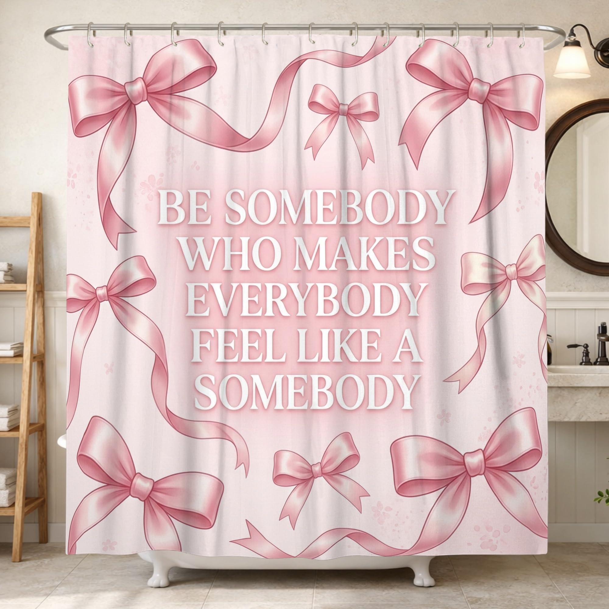 Rideau de douche pour la maison anti-éclaboussures 183x213 cm avec crochets