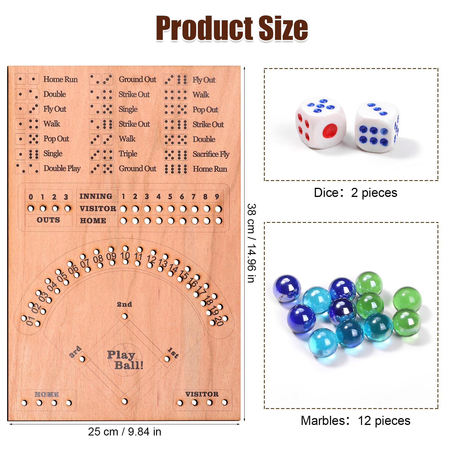 Baseball Dice Board Game - Image 2