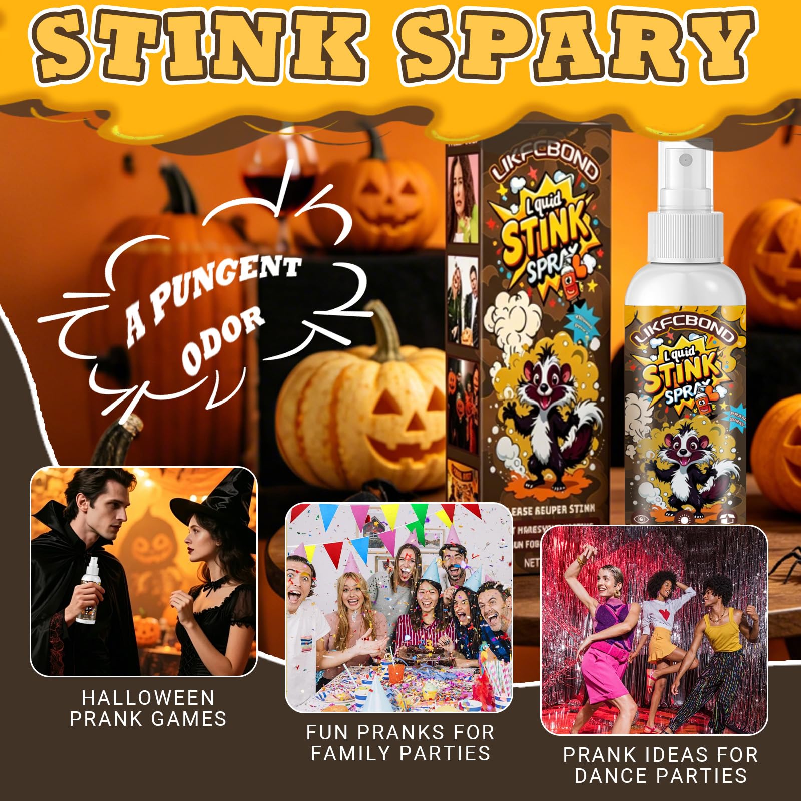 Spray Puzzolente Extra Forte, Spray Scoregge Liquido, Spray Divertente per Scherzo, Funny Party Prank Stink Spray per Adulti, 1 Pezzo, 50 ML