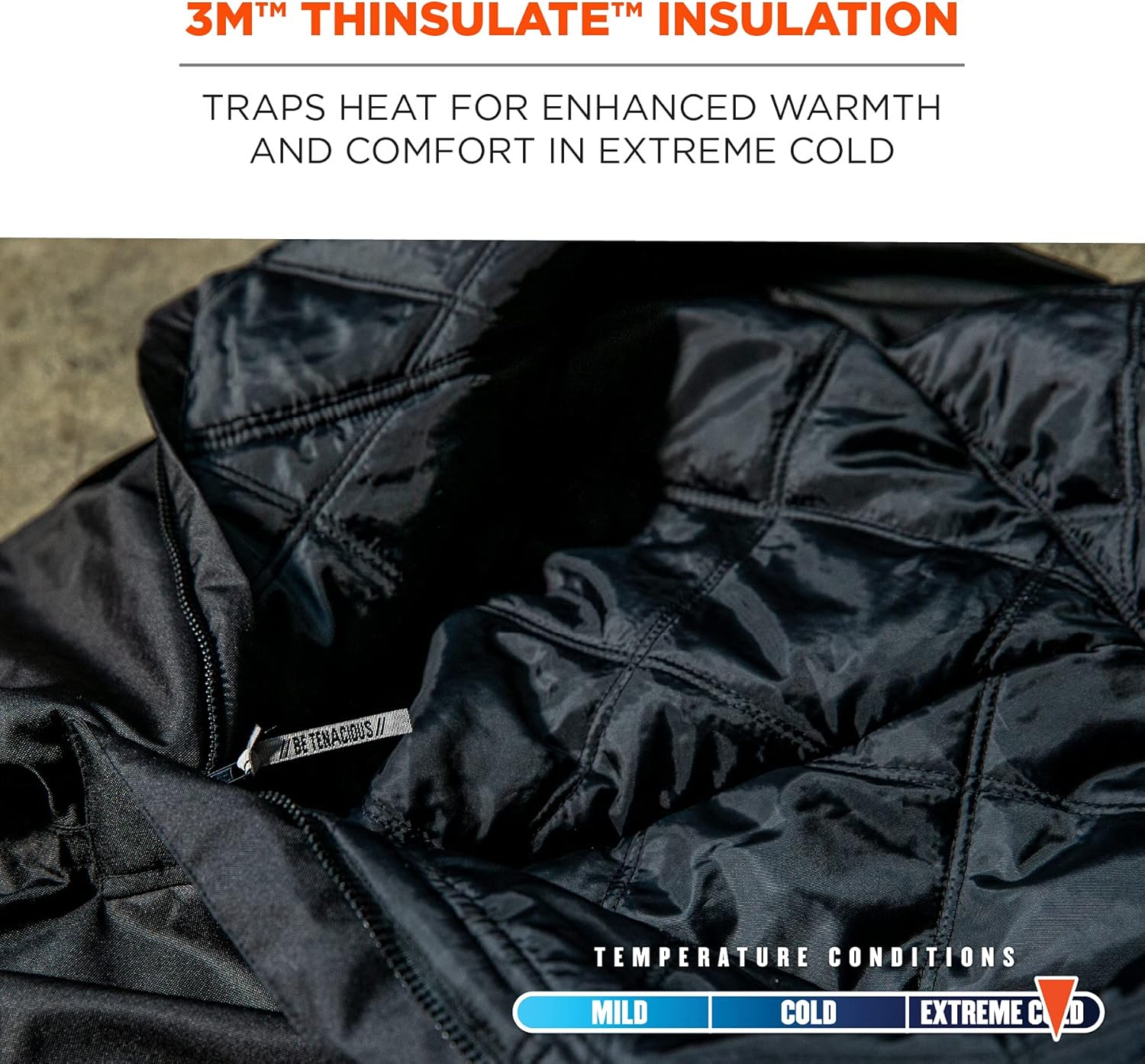 Ergodyne N-Ferno 6471 Heavy Duty Insulated Bib Overalls, Winter Workwear, 3M Thinsulate, Removable Knee/Shin Pads - - 