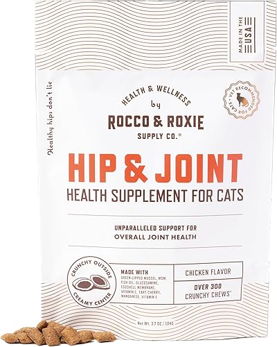 Miniatura 39 de Rocco & Roxie Alivio de la alergia para gatos, suplementos y vitaminas para gatos, probióticos para apoyar la salud intestinal, aceite de pescado