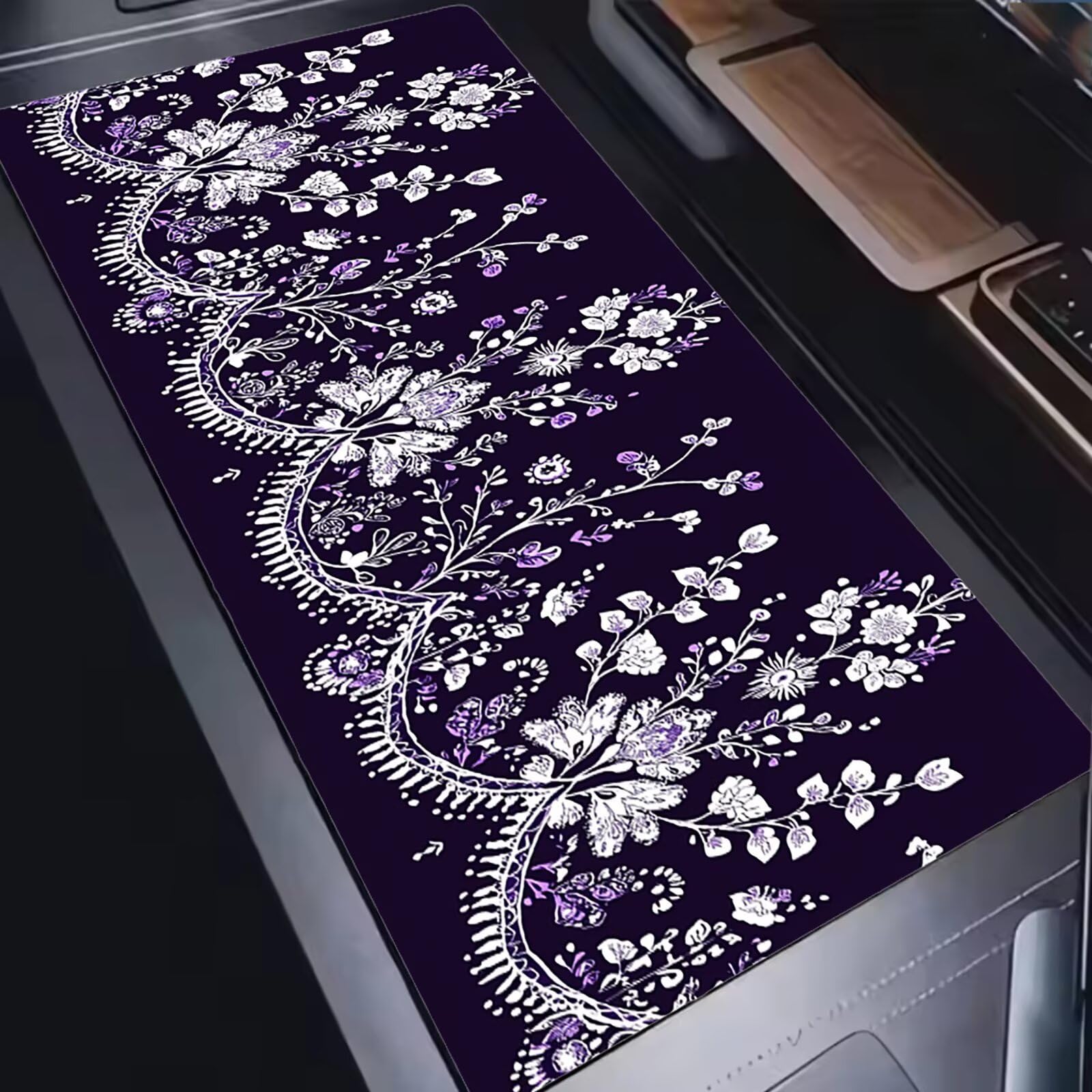 Podkładka pod mysz 1200 x 600 mm Podkładka pod mysz dla graczy, bardzo cienka podkładka na biurko, antypoślizgowa gumowa podstawa, zmywalna, ulepszona precyzja do komputera, komputera, pracy