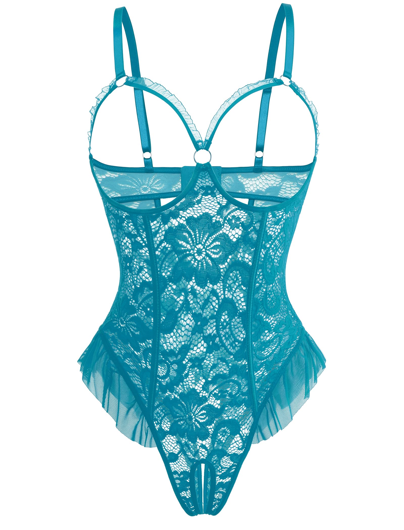 Avidlove Women One Piece Lingerie Sexy Lace Babydoll Mini Bodysuit