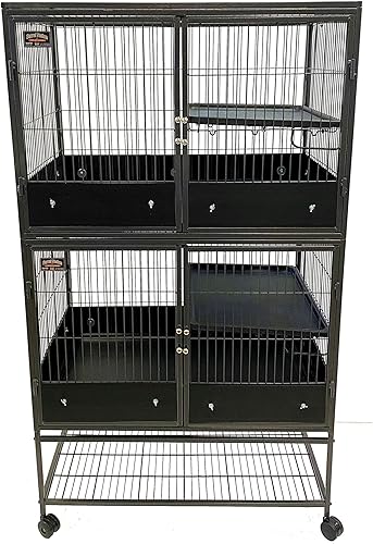 Miniatura 2 de Protectores de dispersión para jaula Ferret Nation Critter Nation (doble, negro)