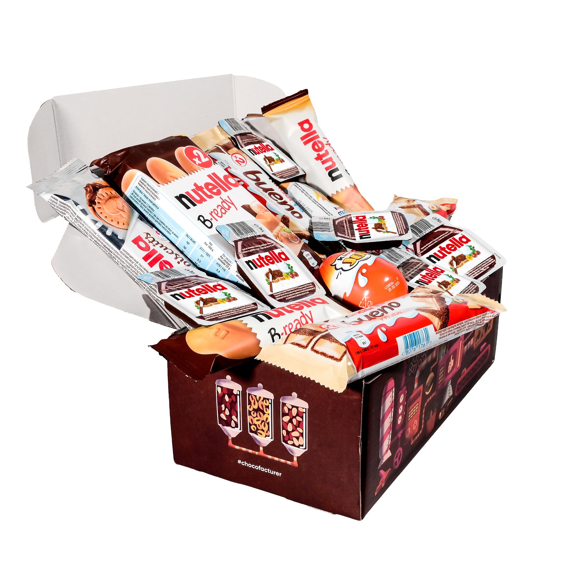 Caja Regalo de Chocolates Kinder | Regalo Original Cumpleaños para Niños y Pareja: Kinder Chocolate, Kinder Bueno, Happy Hippo, Schoko-Bons, Kinder Joy | Amantes de Kinder