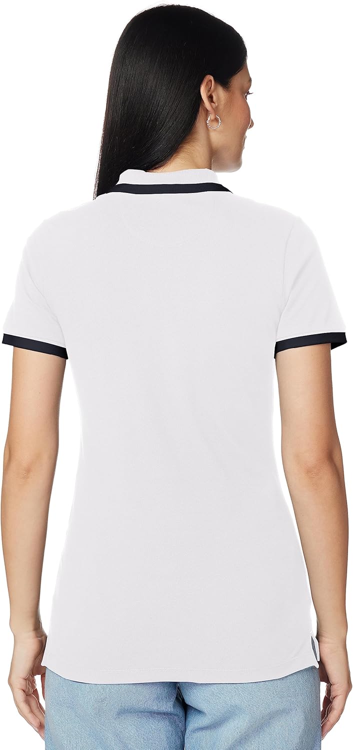 Nautica Women's Stretch Cotton Polo Shirt - Image 4