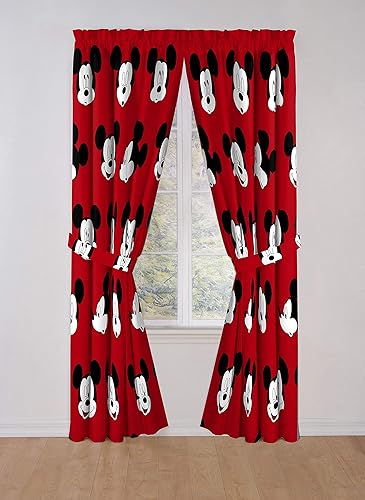 Miniatura 6 de Jay Franco Disney Mickey Mouse - Juego de 4 cortinas de 84 pulgadas, hermosa decoración de habitación y fácil de instalar, las cortinas de ventana
