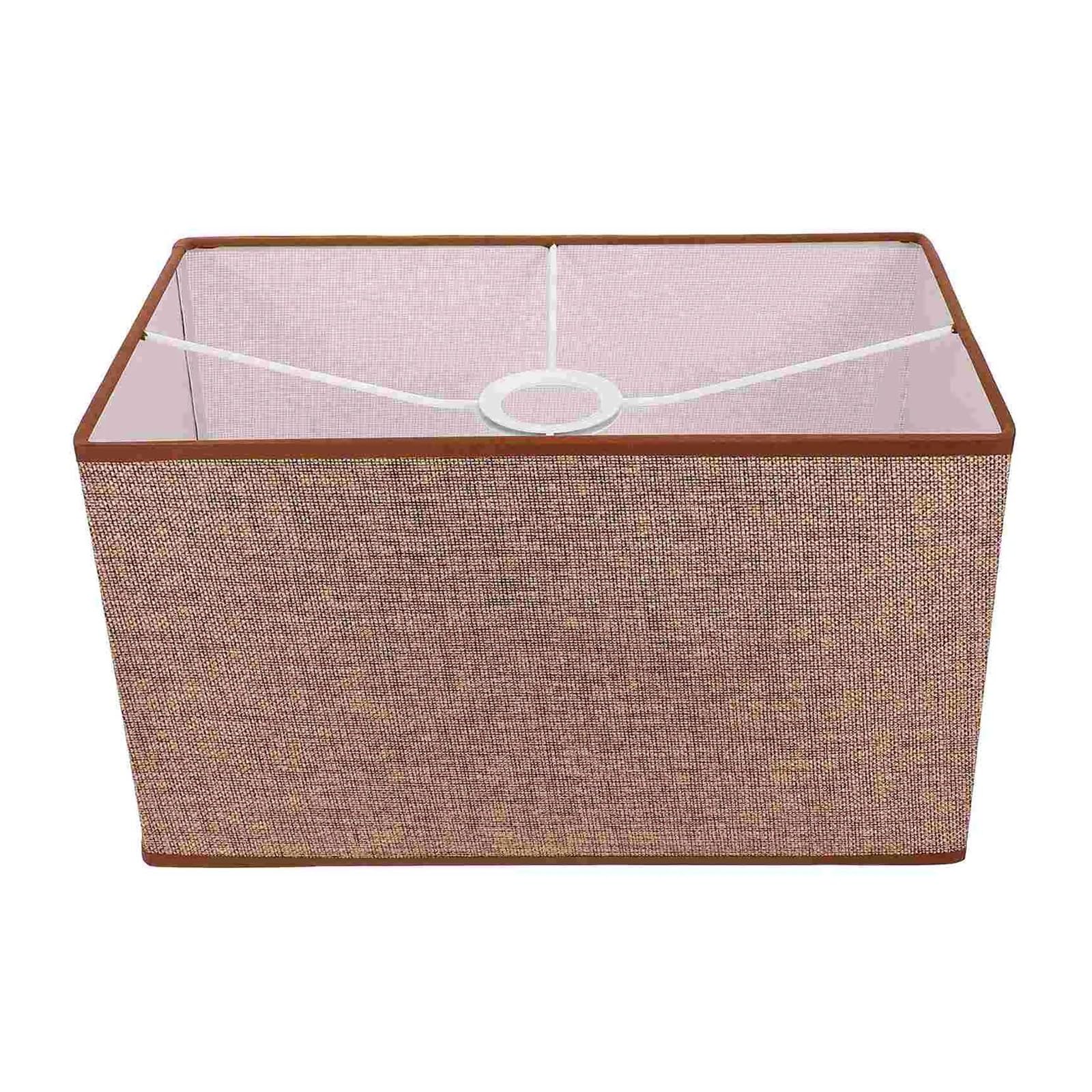Luxemetals Coffee Oval Linen Lampshade - Dustproof Cloth Light Cover For Desk Lamps(Coffee)